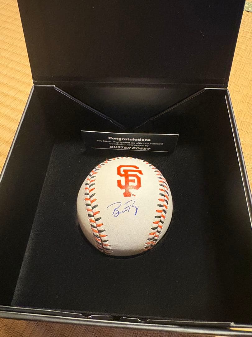バスターポージー直筆ロゴ入りサイン入りボール