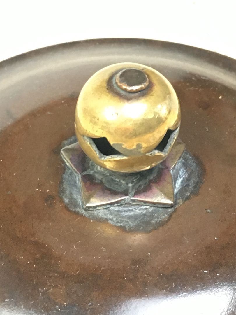 S229茶釜 尾張釜 利休堂文字入 西村道也作