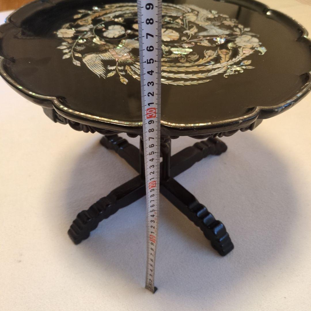 李朝家具　鳳凰螺鈿　李朝膳　ソバン　螺鈿　　膳　骨董　朝鮮美術　アンティーク