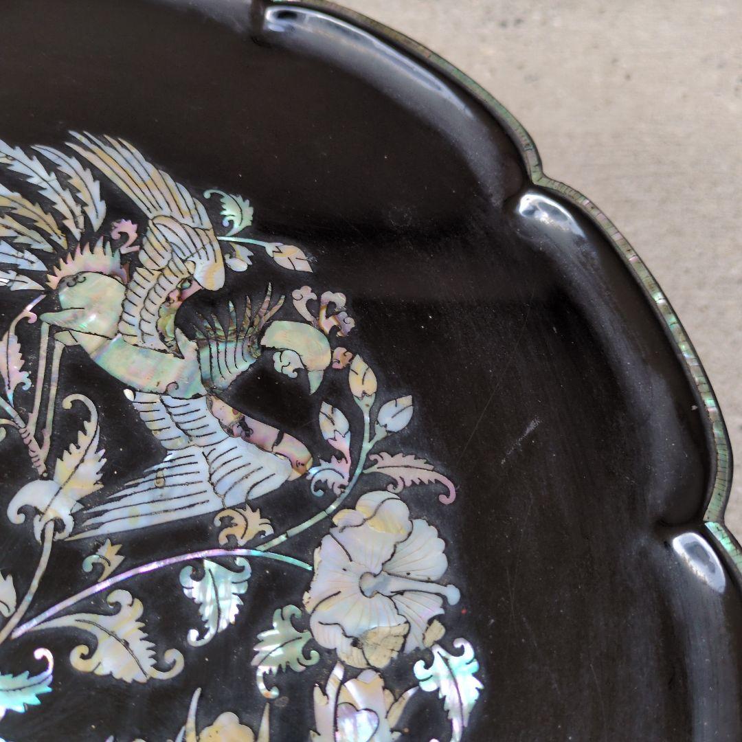 李朝家具　鳳凰螺鈿　李朝膳　ソバン　螺鈿　　膳　骨董　朝鮮美術　アンティーク