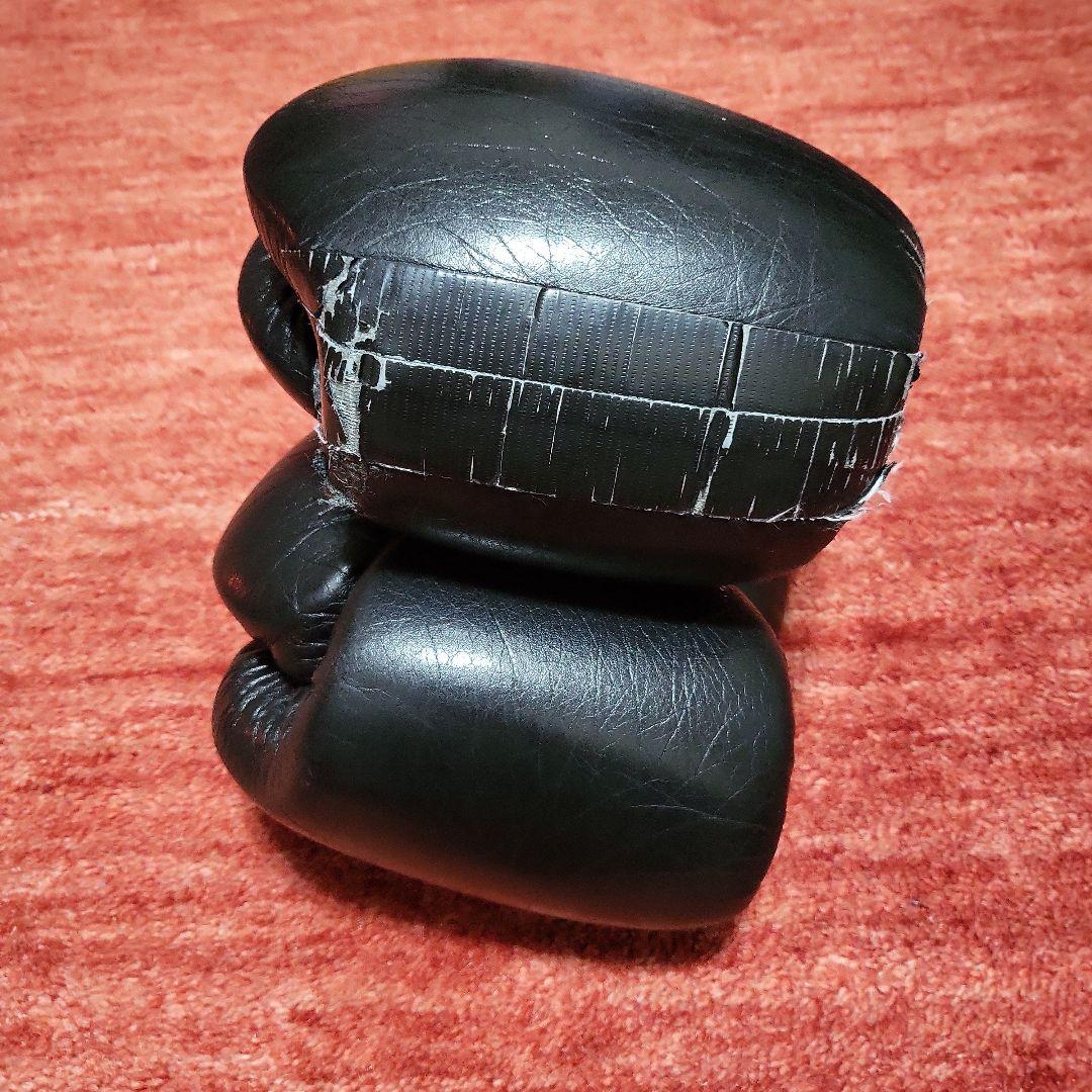 Winning ウイニング ボクシンググローブ 14oz テープ 黒 本革