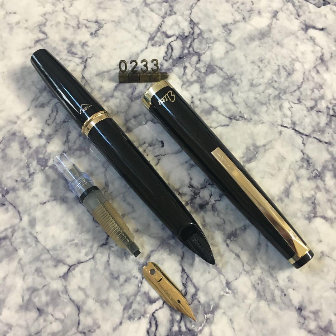 #0233 オーバーホール済み 万年筆 PILOT パイロット エリート18k