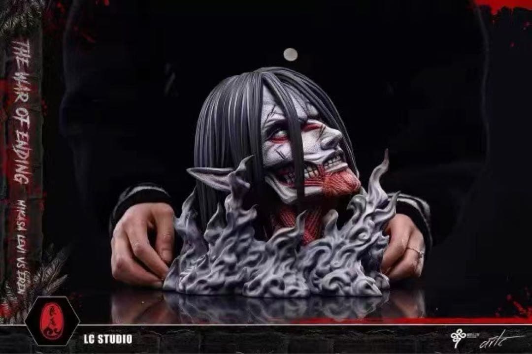 進撃の巨人 ミカサ リヴァイ ガレージキット ガレキ スタチュー⑤