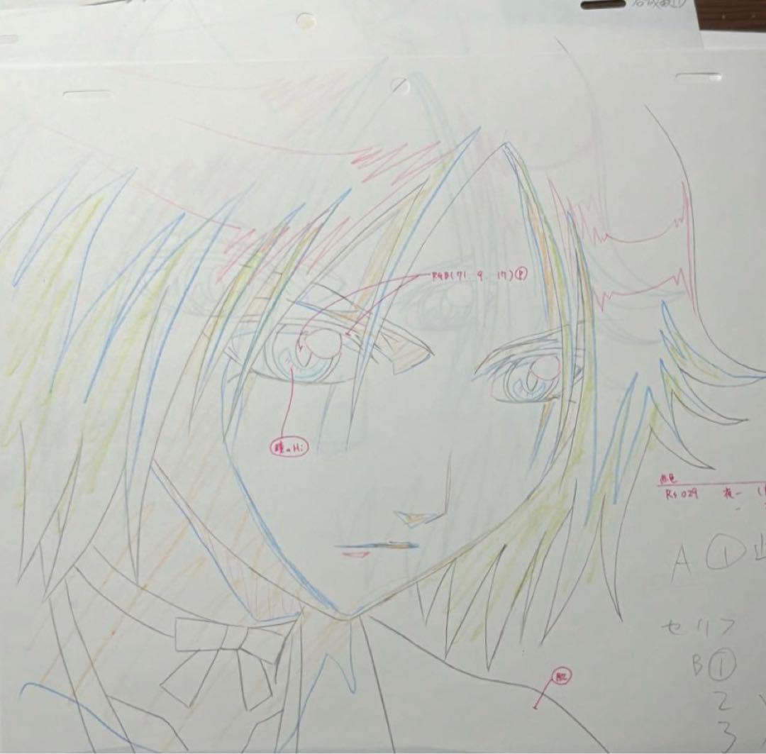 BLEACH セル画　夜一　アニメ　直筆原画　レイアウト