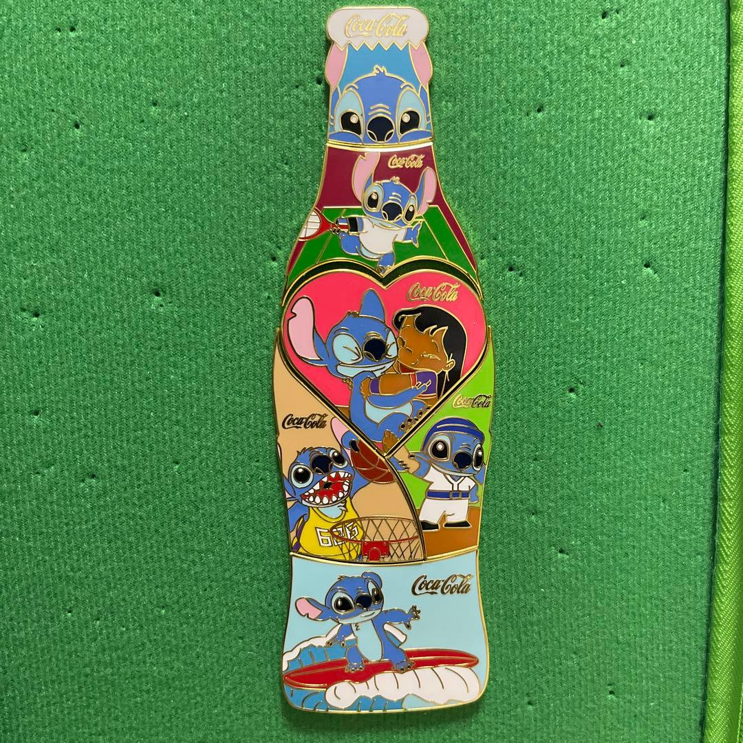Coca-Cola スティッチ ボトル型　ピンズ　6個セット