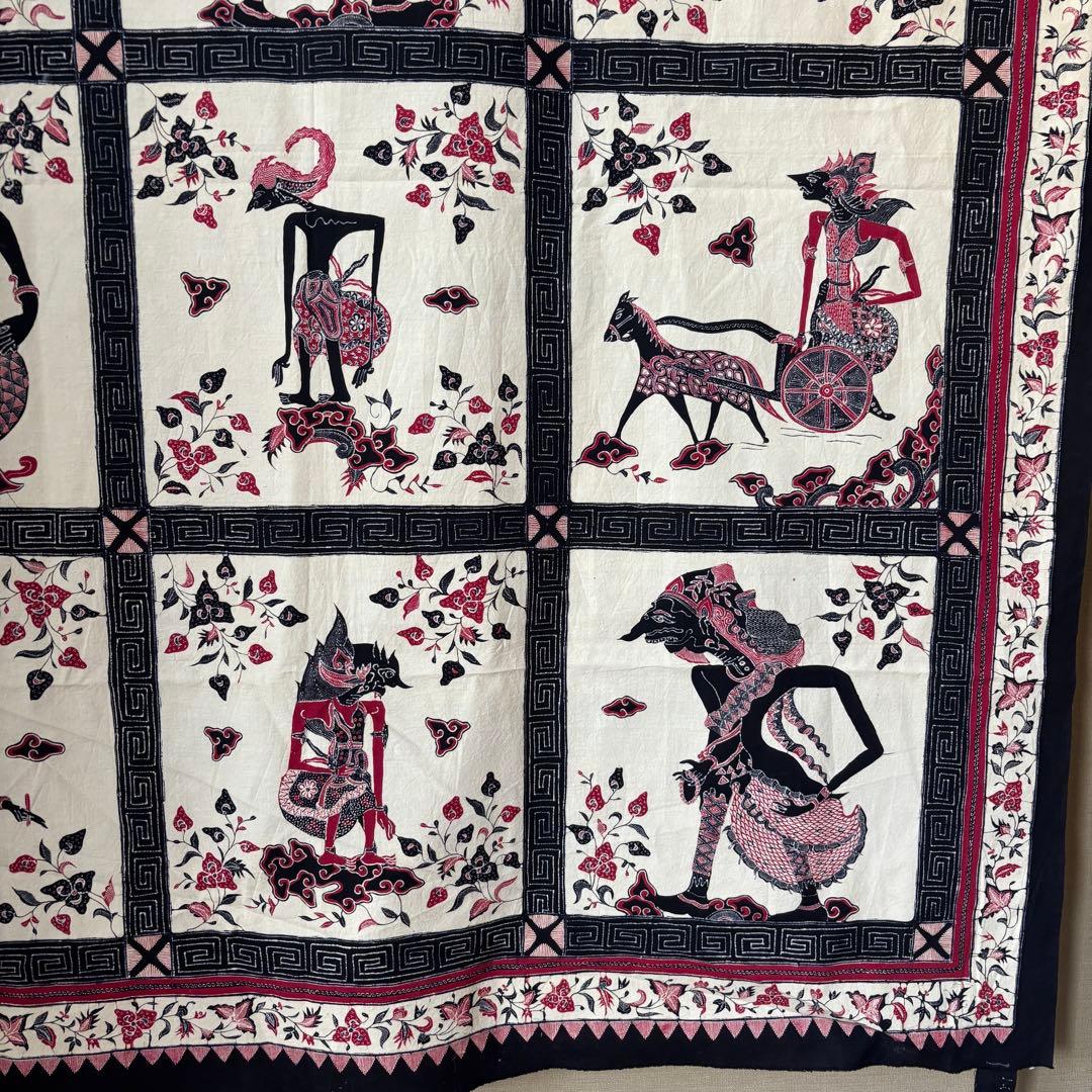 バティック　トゥリス　タペストリー　インドネシア　ラーマヤナ