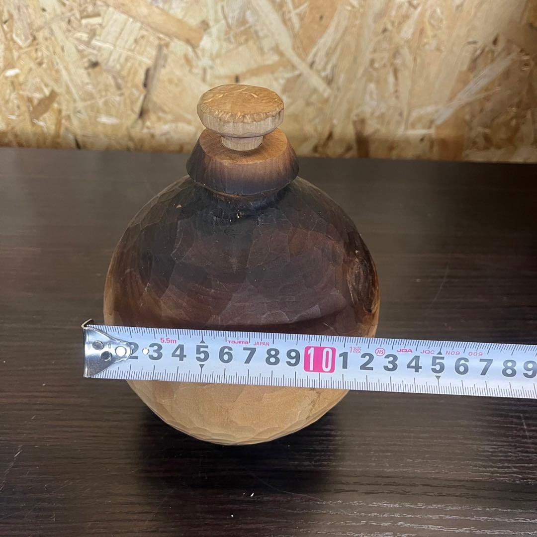 【希少】狸　木彫り 置物　一刀彫　アンティーク　ヴィンテージ　レトロ　縁起物