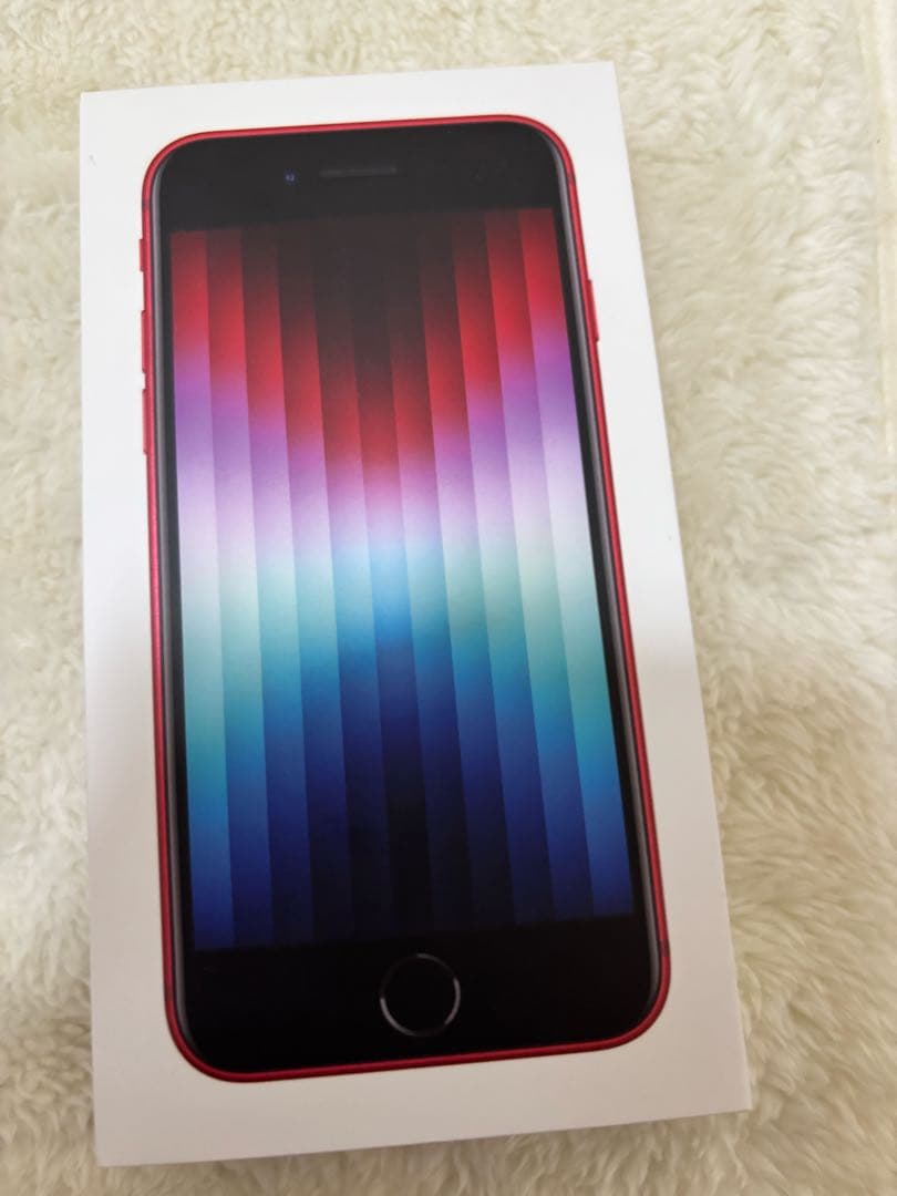 SIMフリー 美品 iPhone SE3 128GB レッド iFace付き