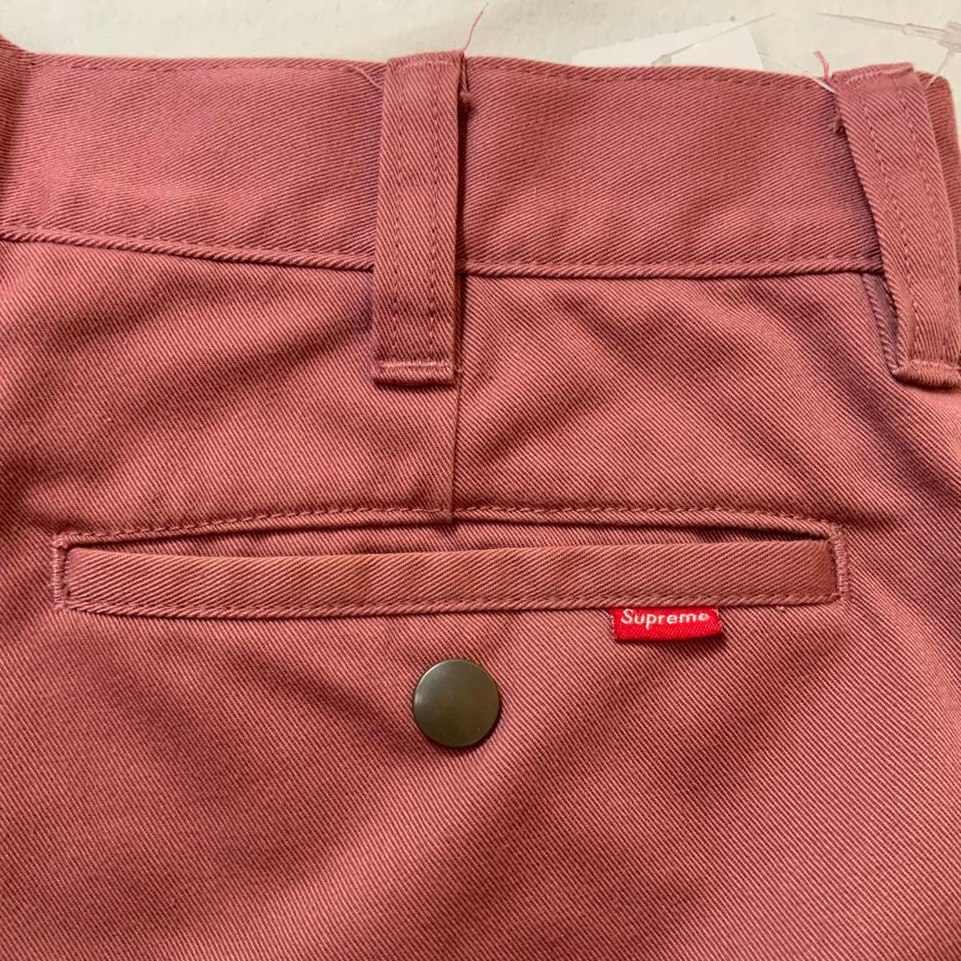 Supreme シュプリーム チノパン ピンク 32
