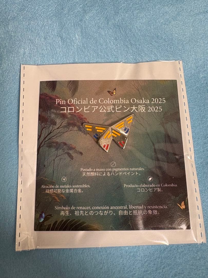 コロンビア　ピンバッチ　関西万博　EXPO2025