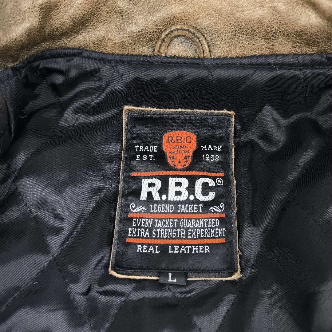 ✨美品✨ R.B.C アールビーシー シングルライダースジャケット レザー 茶色