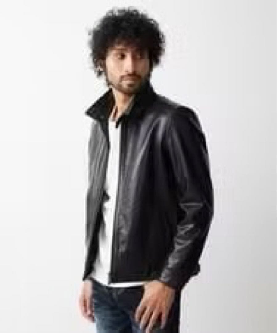 MICHEL  HOMME ラムレザーブルゾン