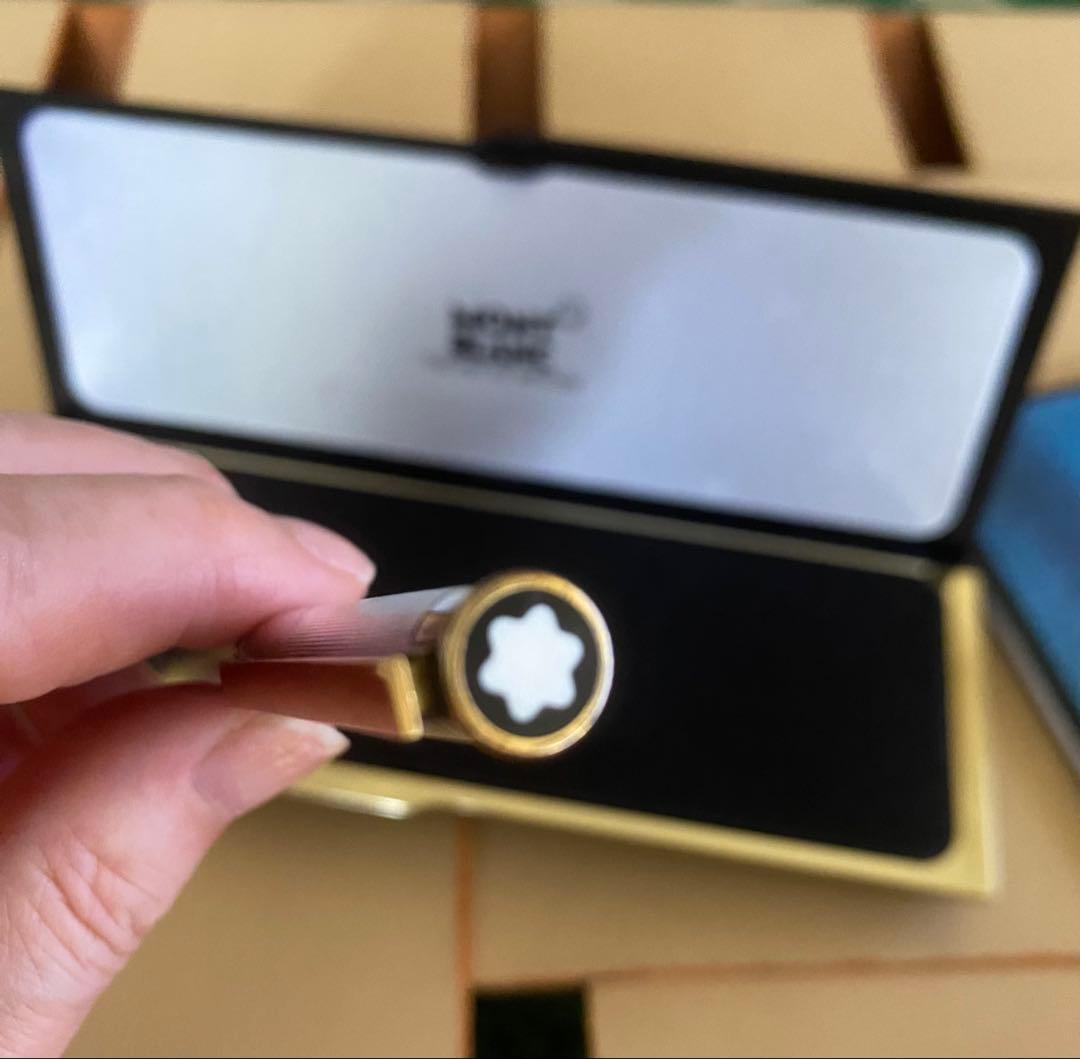 モンブランMONT BLANC 万年筆 スリム　ペン先 18K/750金ゴールド