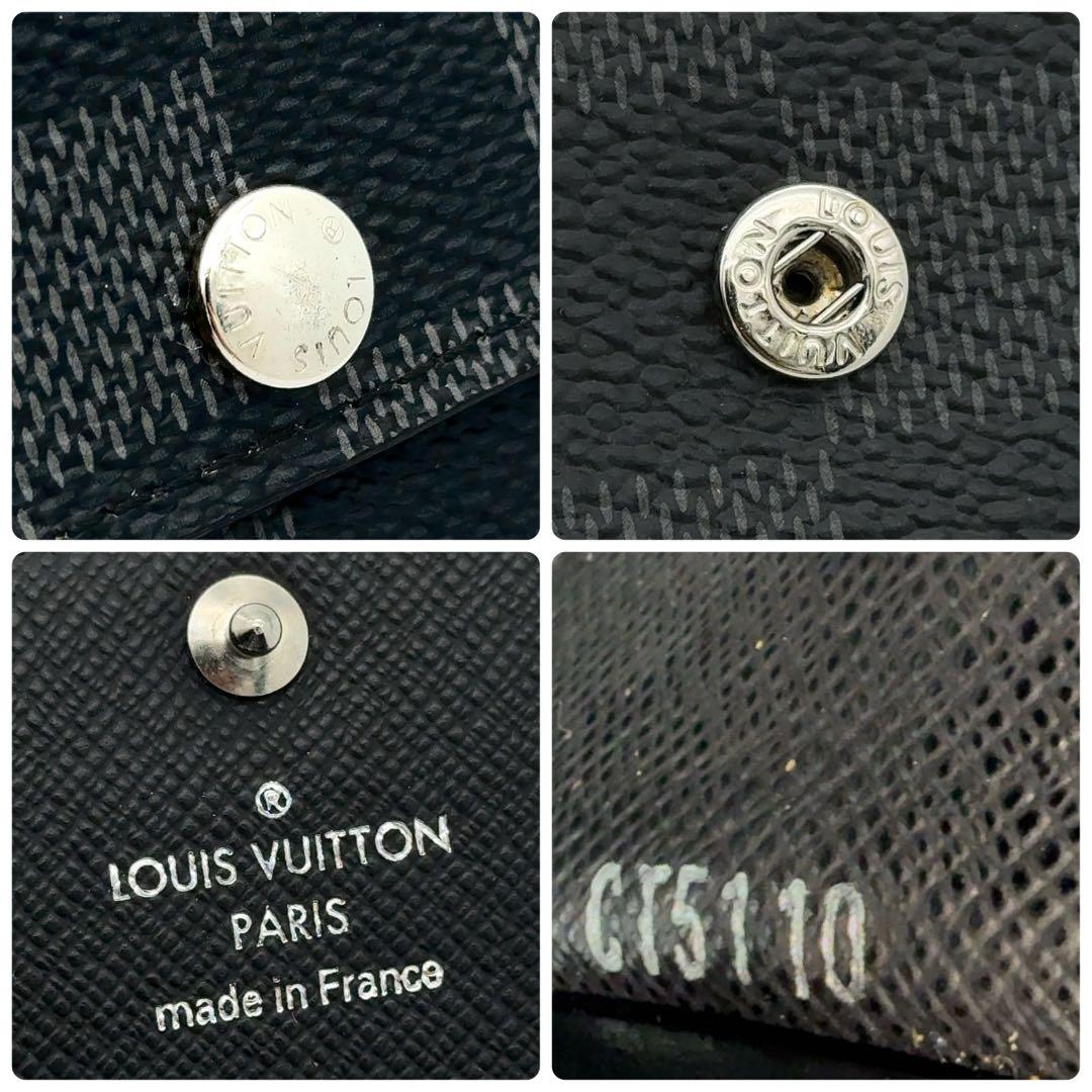 【最高級美品】ルイヴィトン ダミエ グラフィット ミュルティクレ6 キーケース