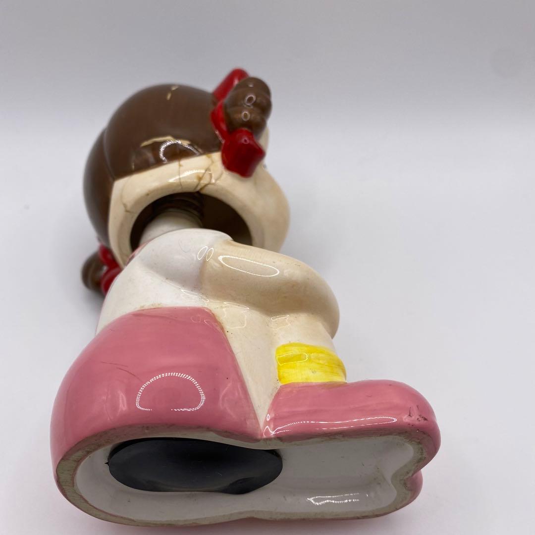昭和レトロ　不二家　激レア 陶器製 貯金箱　ペコちゃん　非売品