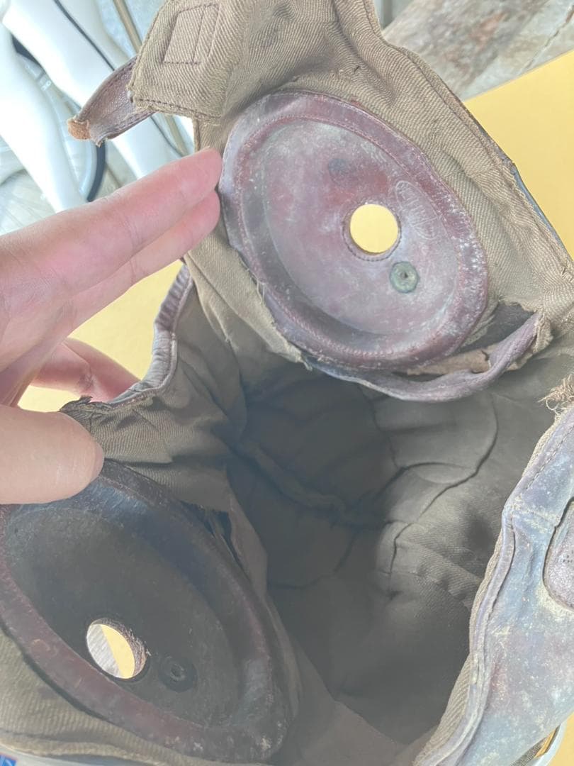 【実物】旧日本軍戦車兵ヘルメットとゴーグルセット【本物】