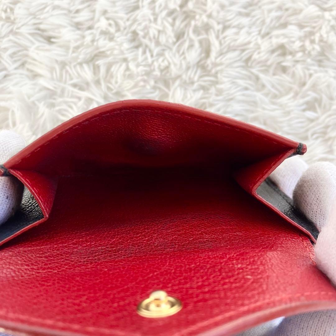 専用✨ ミュウミュウ マドラス　ラブレター ハート　3つ折り財布　ブラック