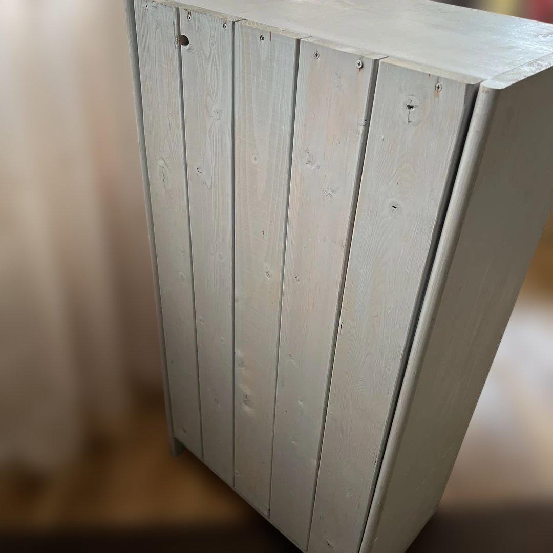 最終価格！アンティーク風に作ったブルーグレーの棚