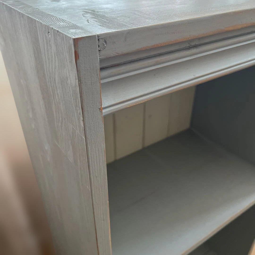 最終価格！アンティーク風に作ったブルーグレーの棚