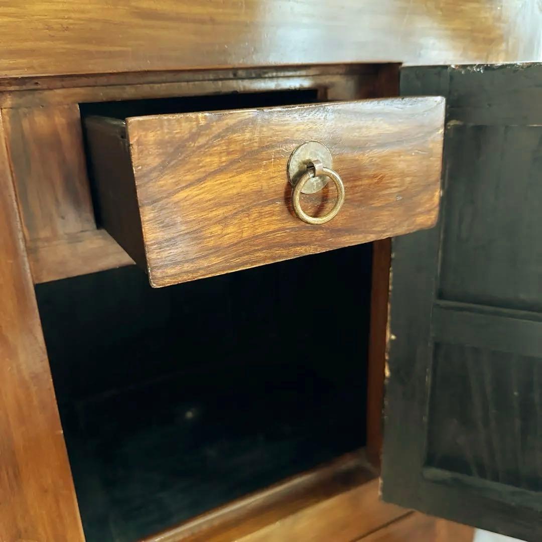 アンティーク木製アジアンスタイル収納キャビネット