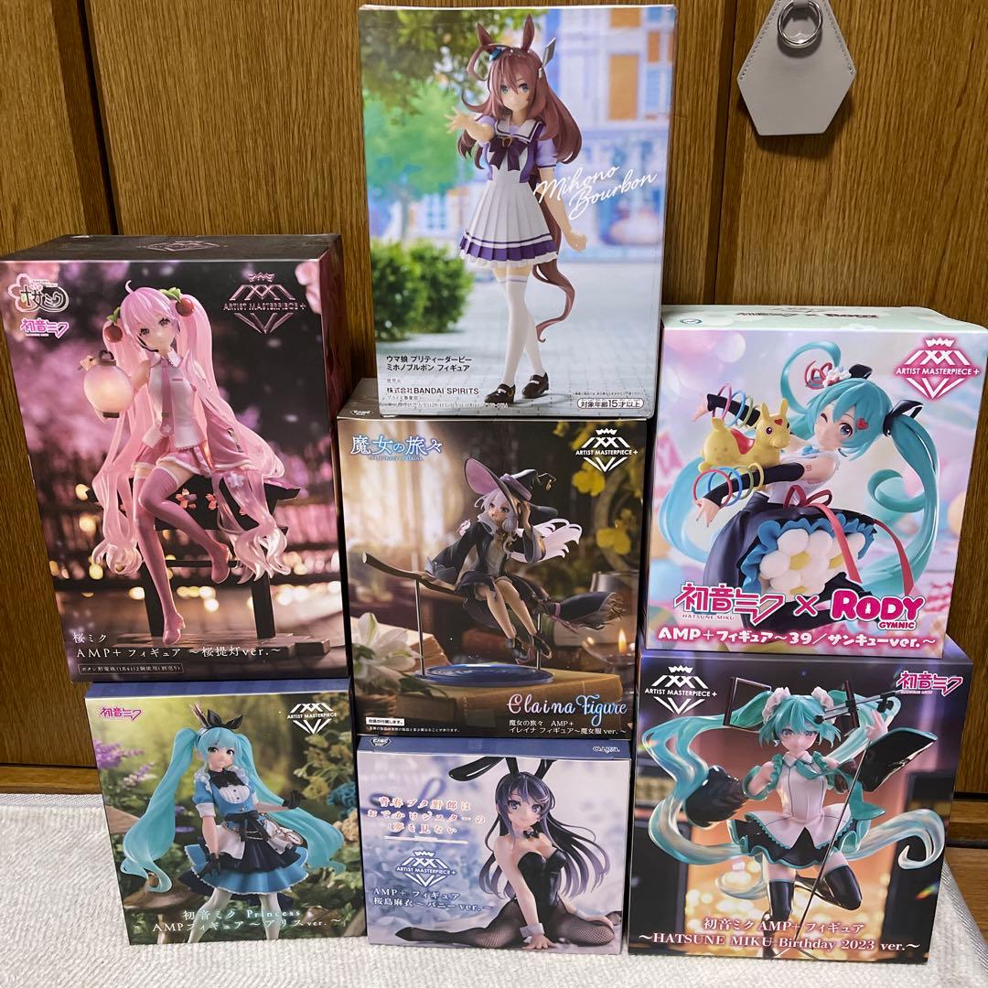 プライズフィギュア　AMPフィギュア中心セット　初音ミク　ウマ娘　7点セット