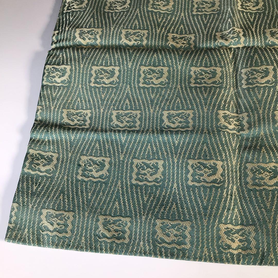 Ｍ４５３　帛紗　『袋師　土田友湖作』『即中斎　箱書』『龍文』『緞子袱紗』　共箱