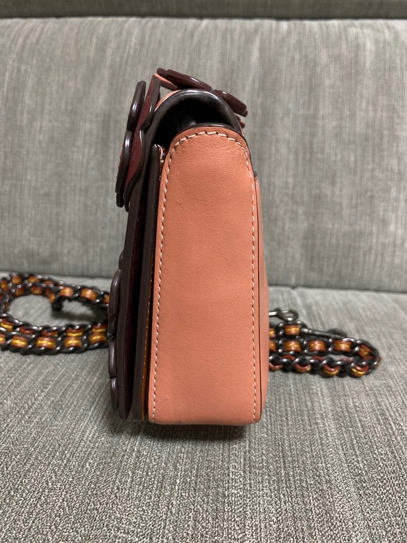 極美品✨COACH ヴィンテージ ティーローズ　ショルダーバッグ ピンク　レッド