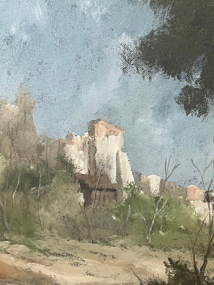 題 真作保証　国内入手困難レオナルド・デ・マジストリス　「ローマの遠景」希少