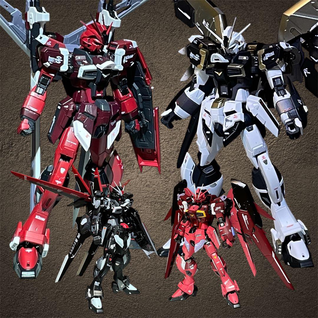 sy_green778  ガンプラ4体 光の翼 塗装済完成品