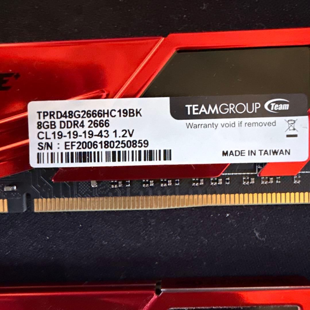 Elite 8GB DDR4 2666MHz メモリ　16GB