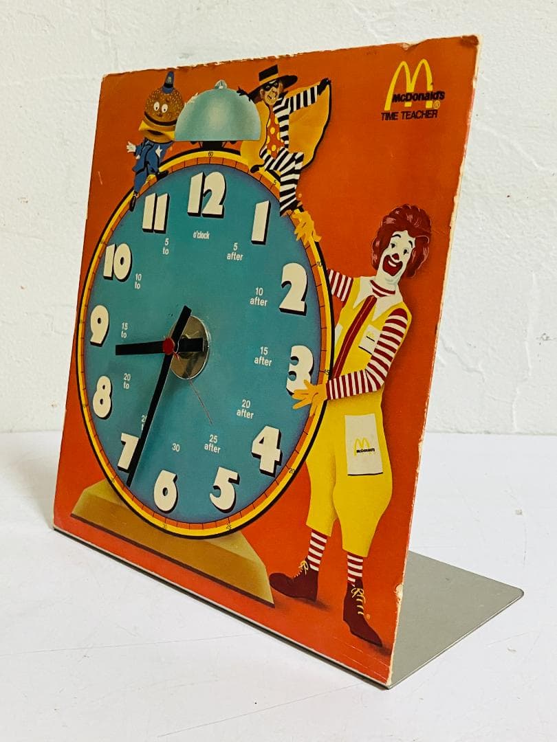 McDonald's マクドナルド スチール時計　店頭用