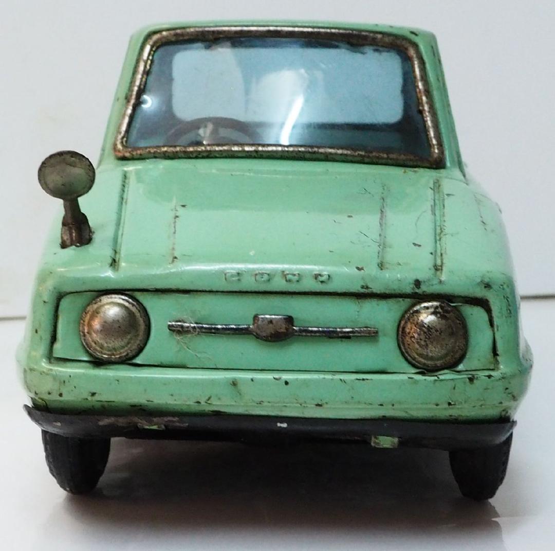 萬代屋【愛知機械工業コニー グッピー黄緑 フリクション】当時物ブリキ自動車 箱無