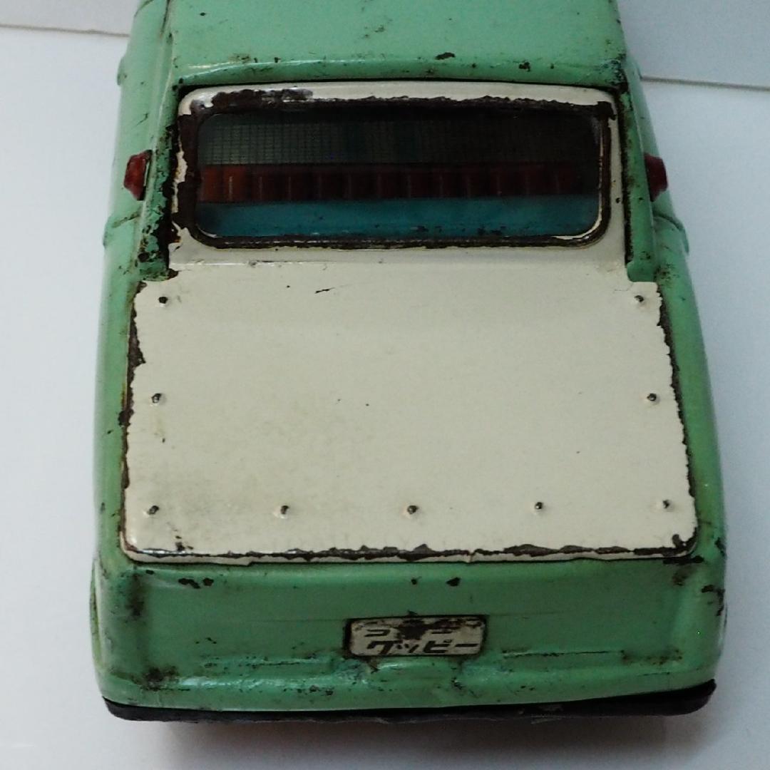 萬代屋【愛知機械工業コニー グッピー黄緑 フリクション】当時物ブリキ自動車 箱無