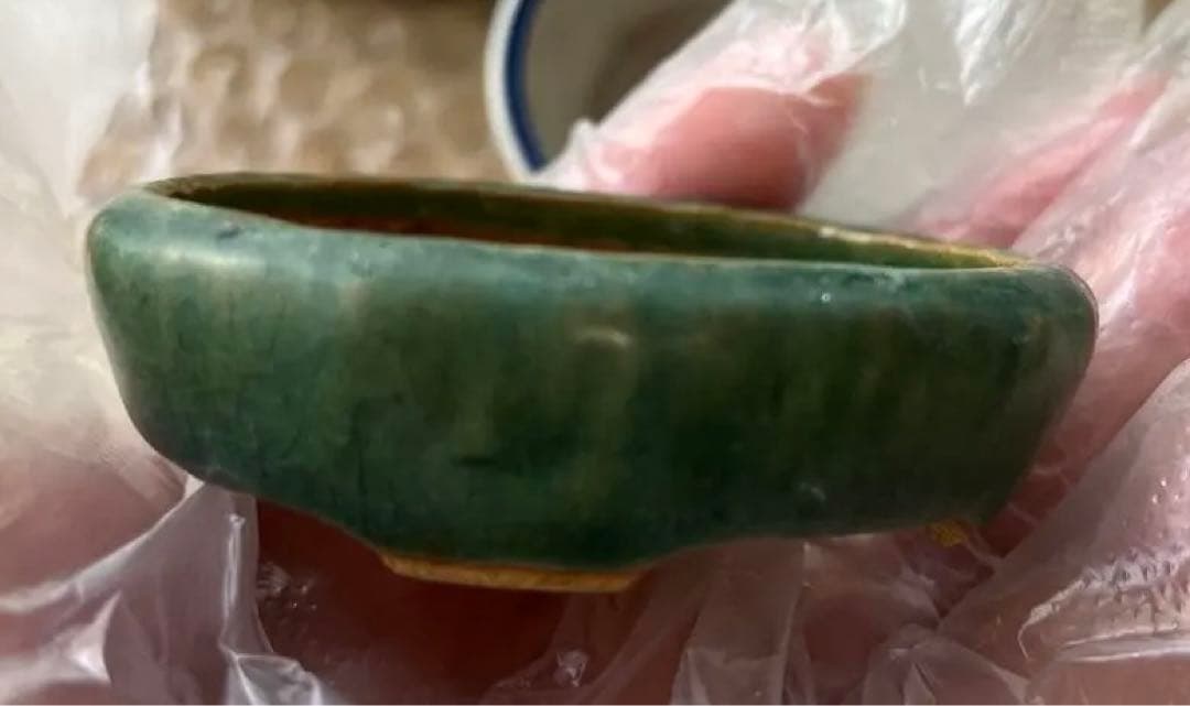 高雄香葉　盆栽鉢　小品　3個セット　レトロ　(A6)