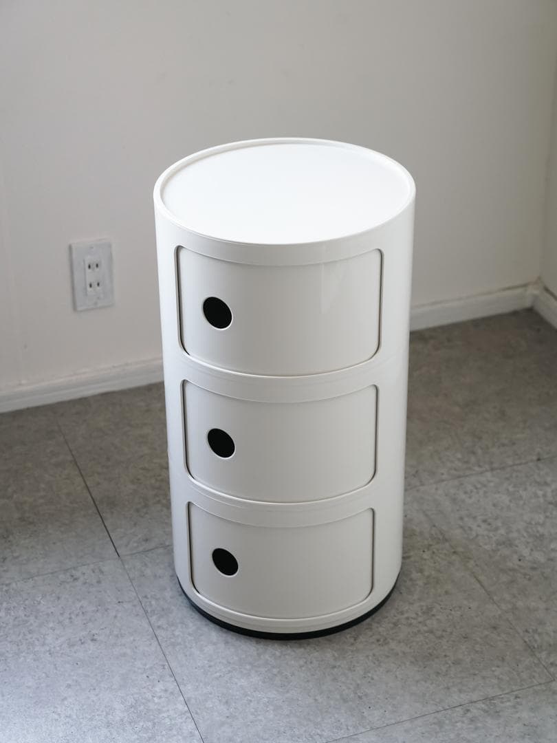 Kartell \"コンポニビリ\" 正規品 3段 ホワイト ミッドセンチュリー