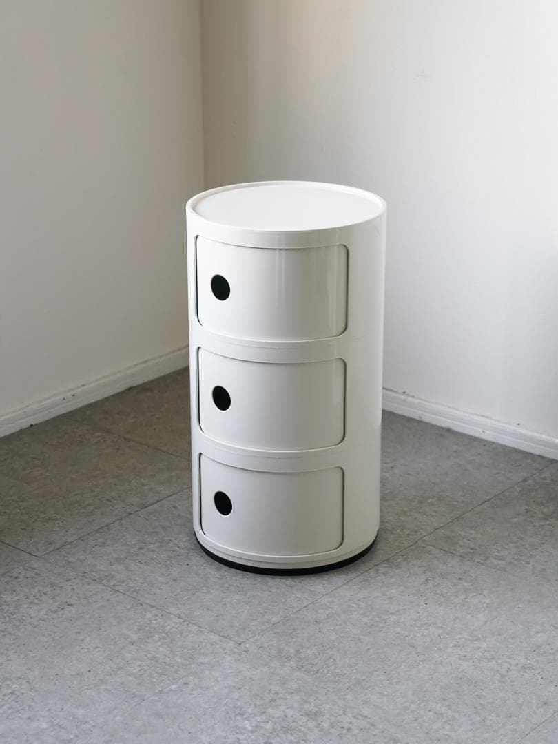 Kartell \"コンポニビリ\" 正規品 3段 ホワイト ミッドセンチュリー