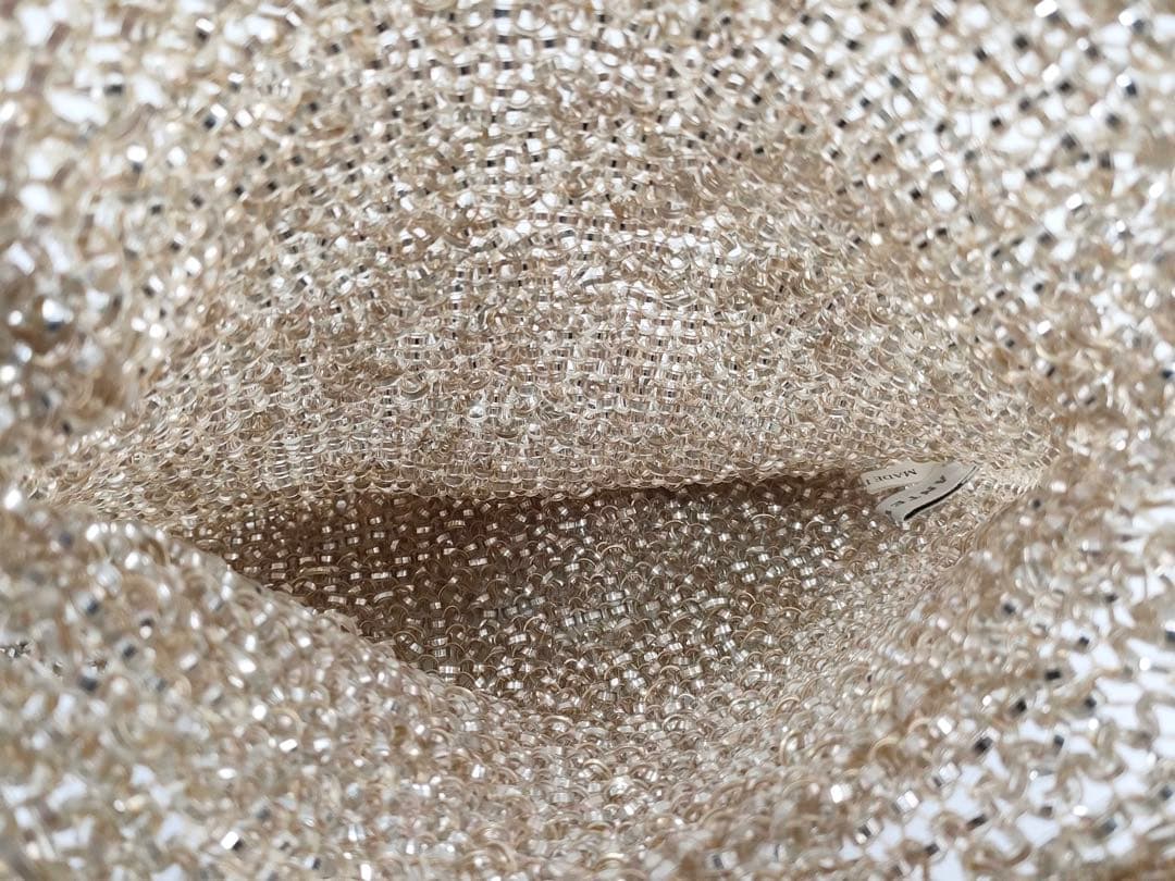 【極美品】アンテプリマ ワイヤーバッグ ハンドバッグ シャンパンゴールド