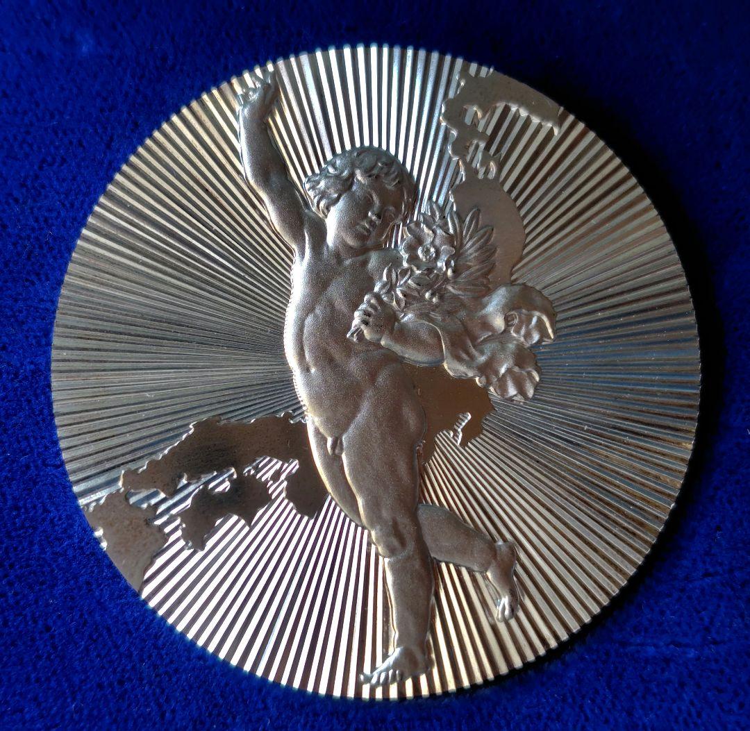 【純銀製】青函トンネル 瀬戸大橋開通記念メダル SV1000 造幣局124.5g