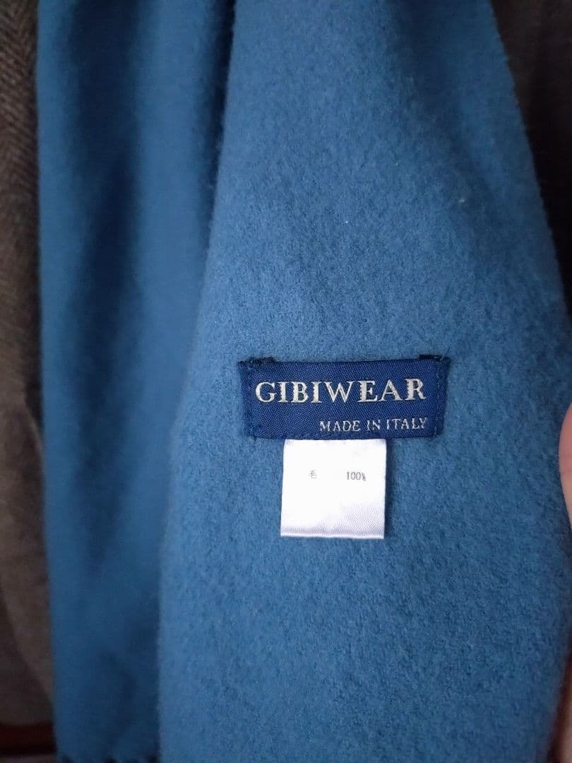 NOLLEYS ヘリンボーン チェスターコート＆ブルーマフラー付き