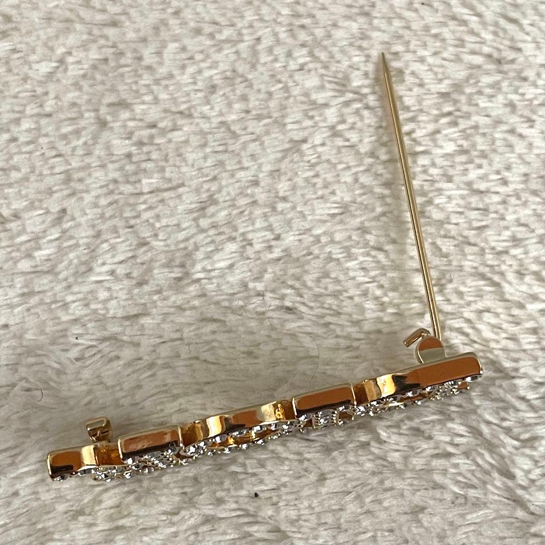 【TeTu 様】Dior ブローチ ラインストーン ゴールド金具