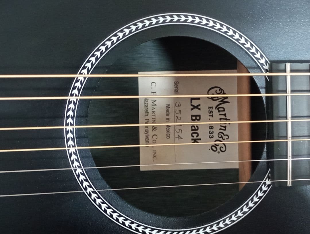 MARTIN LX BLACK ミニアコースティックギター、リトルマーチン