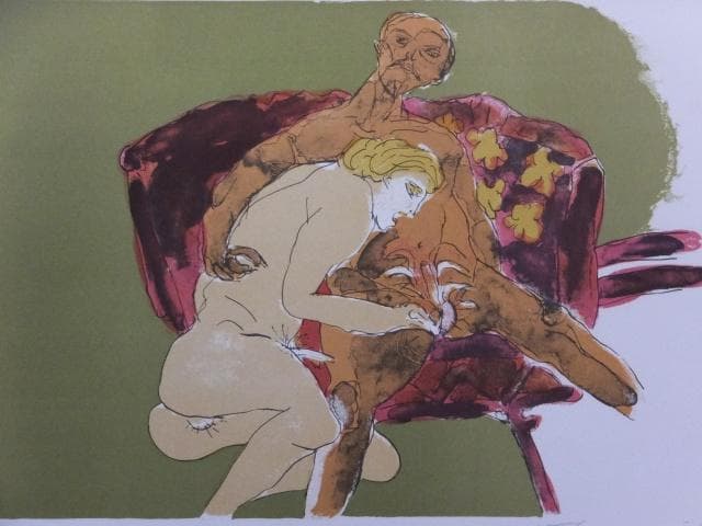 池田満寿夫　直筆サイン『おんな・おとこヨリ　亀頭の唄 その２』1010R