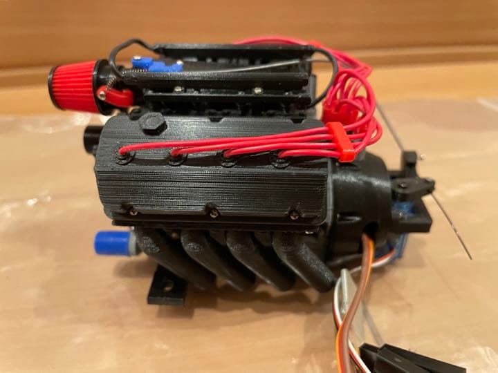 1/10 RC DDW OHV V8 H FI FDエンジン