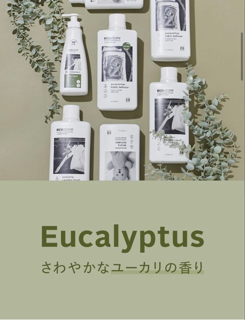 ecostore（エコストア）洗濯洗剤(ユーカリ)＆柔軟剤(シトラス)5Lセット