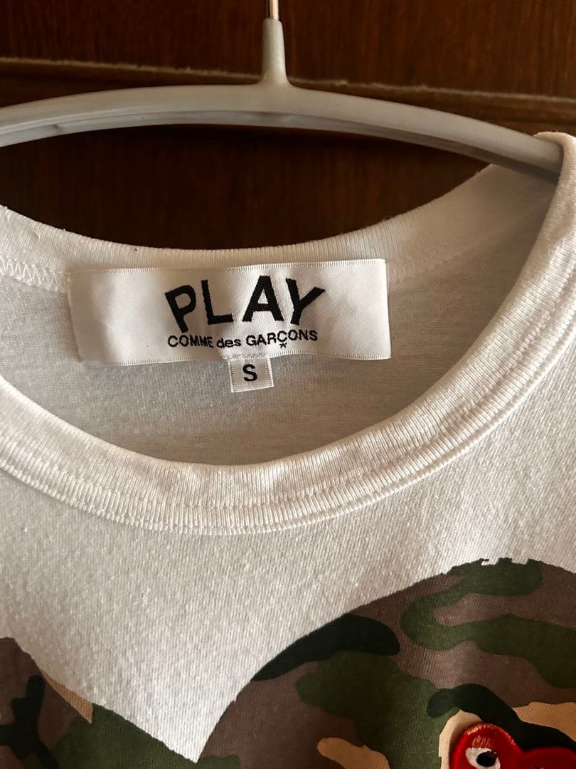 PLAY COMME des GARÇONS カモフラージュハートTシャツ S