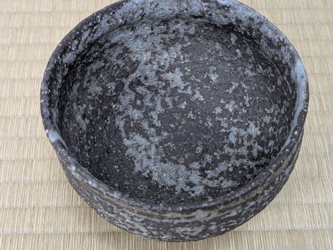 常滑焼　大迫みきお　忍釉茶碗