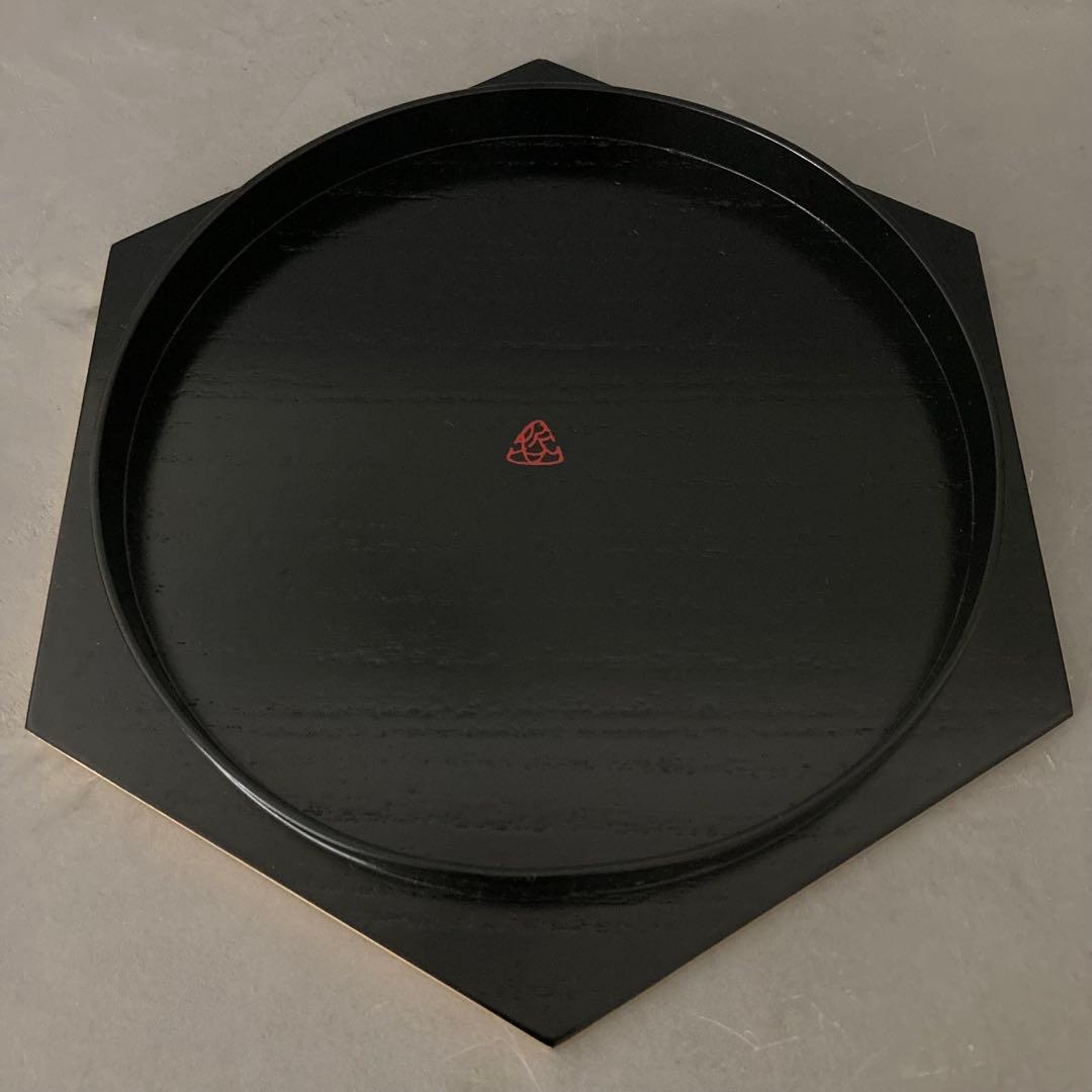 【美品】哲公房 中村宗哲 三彩金釦 遊々盆 雪月花 共箱 茶道具 盆3点