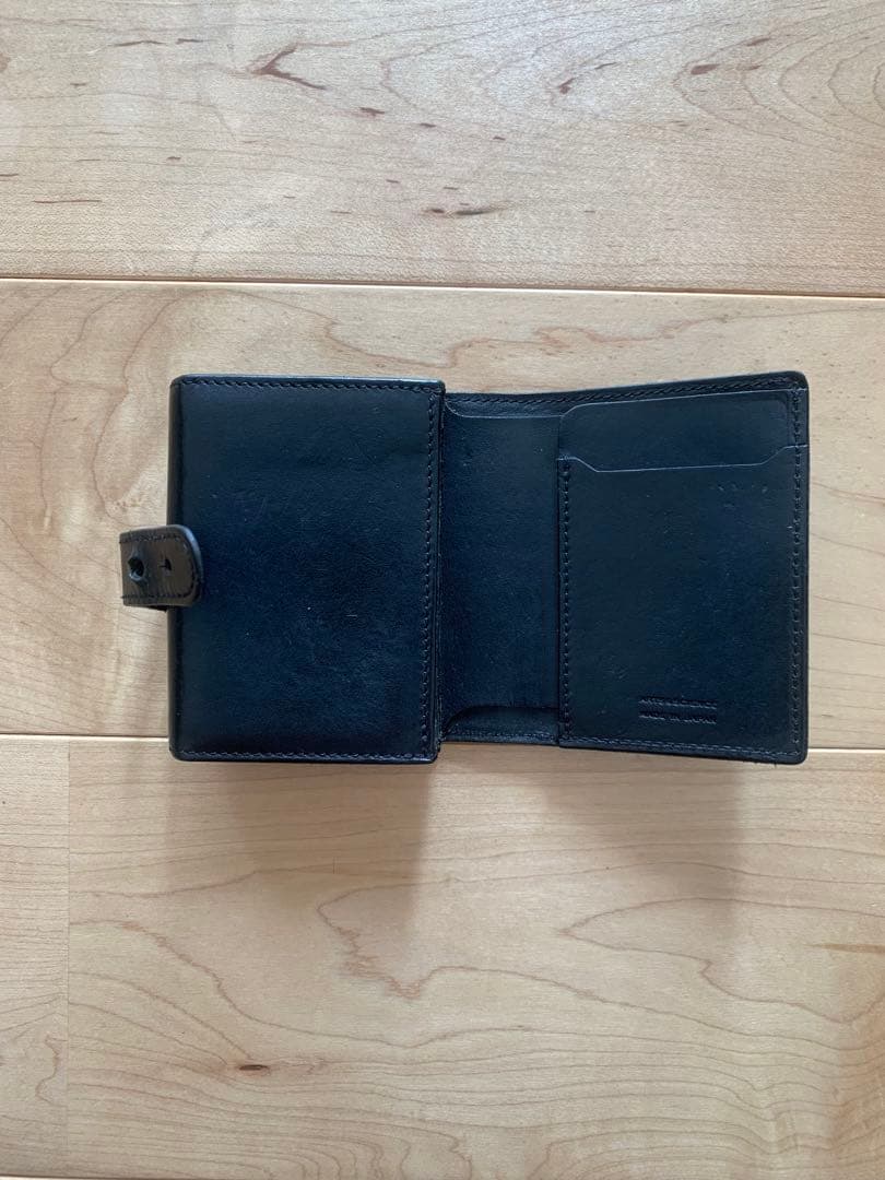 A&S Jabara mini wallet ブラック