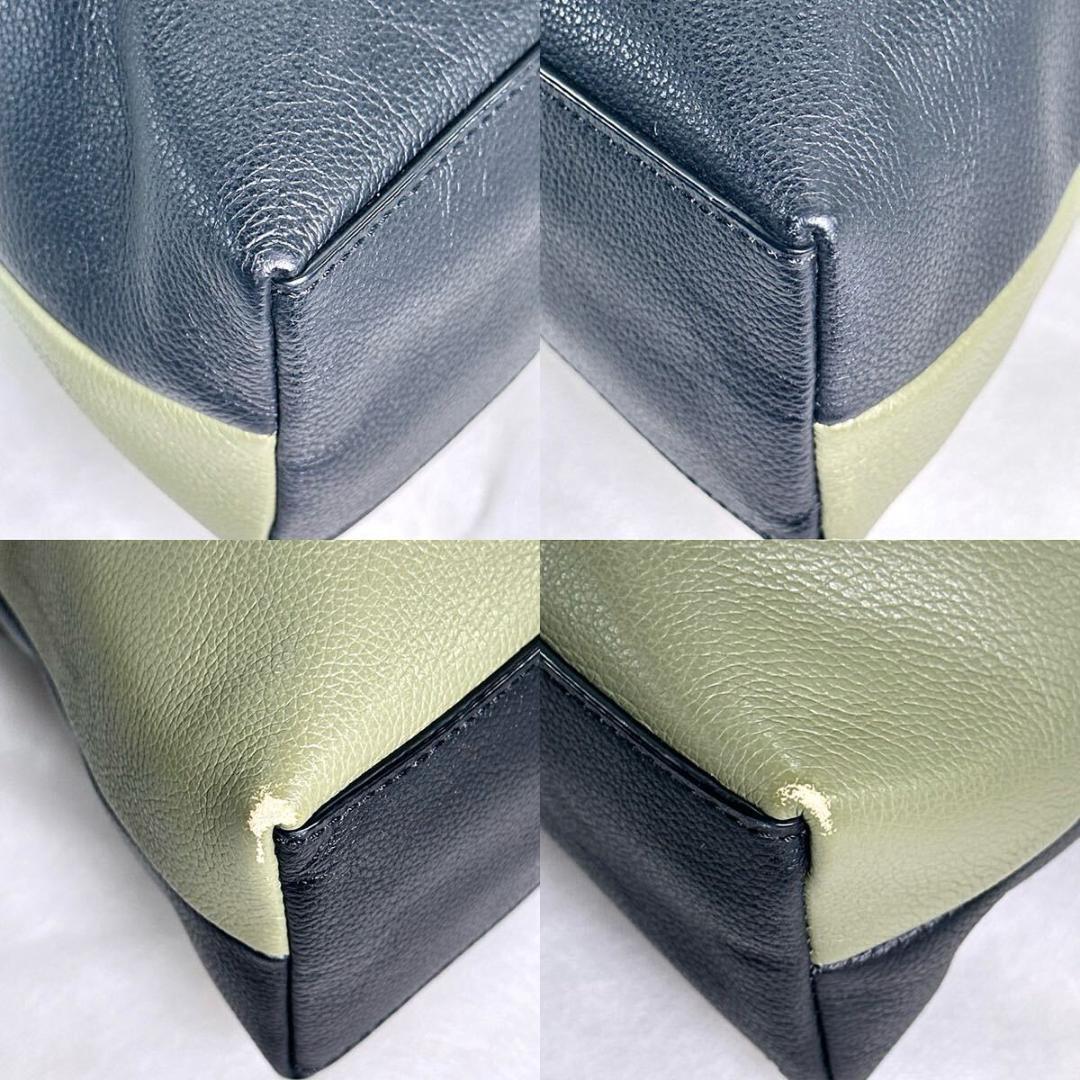 【極美品】コーチ フォールドオーバー ビジネスバック 2way レザー A4可