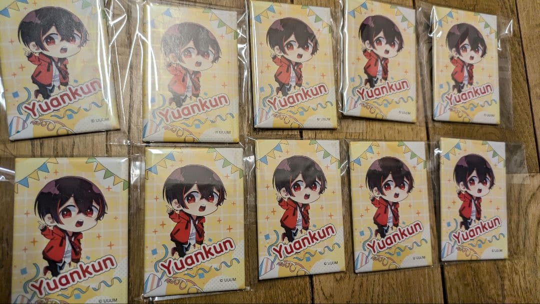 カラフルピーチ　ゆあんくん バッジ 10個セット yuan kun